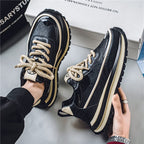 Damen modische Sneakers mit strukturierter Surface und stabiler Sohle