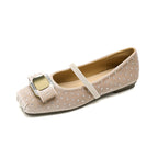 Damen Chice Ballerinas mit eleganter Schnalle und Strass-Applikationen
