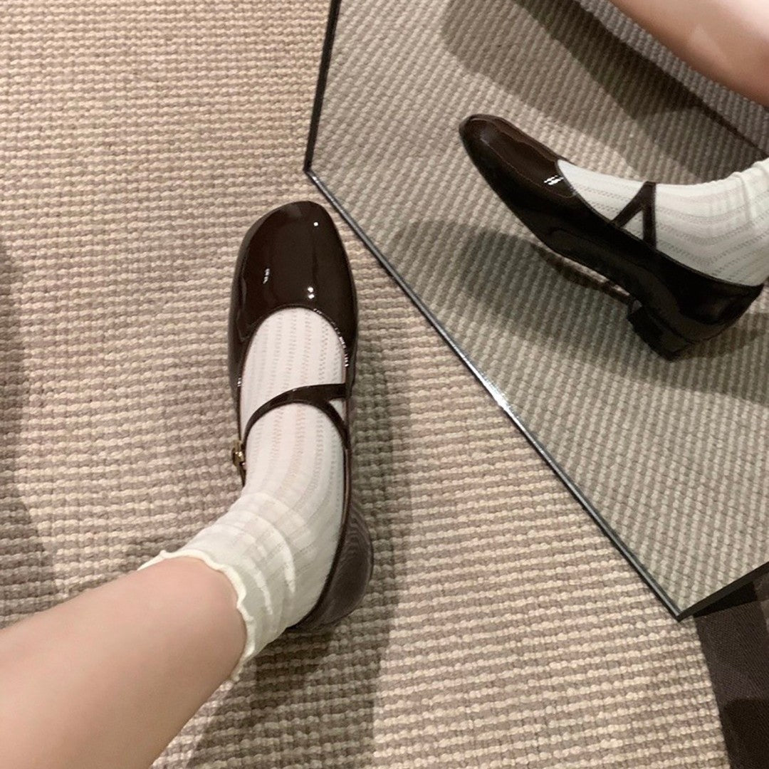 Damen Elegante und klassisch-schicke Ballerinas mit Schnalle