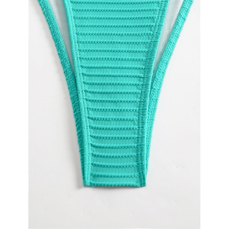 Damen Triangel-Bikini mit verstellbaren Trägern und seitlichen Schnüroptionen R&B