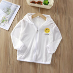 Unisex nan Kinder leichte Kapuzenjacke mit atmungsaktivem Meshstoff und durchgehendem Reißverschluss  R&B