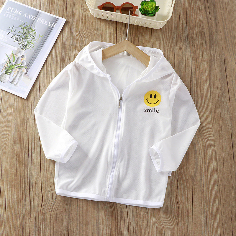 Unisex nan Kinder leichte Kapuzenjacke mit atmungsaktivem Meshstoff und durchgehendem Reißverschluss  R&B