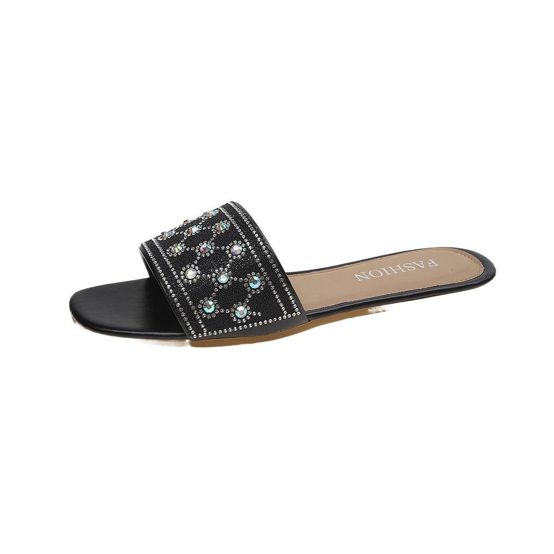 Damen elegante Slippers mit funkelndem Strassdesign R&B