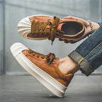 Damen Schnür-Sneaker mit luxuriösem Leder und markantem Design R&B