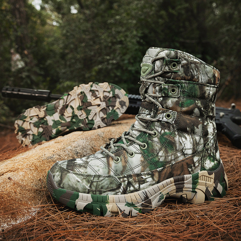 Herren militärische Camo Stiefel R&B