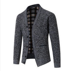 Herren Strickjacke kariert elegant