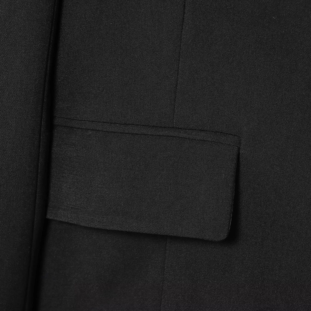 Damen elegante Wickeljacke mit dekorativem Satin-Bindeband R&B