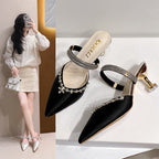 Damen Glamouröse Slingback-Pumps mit funkelnder Verzierung