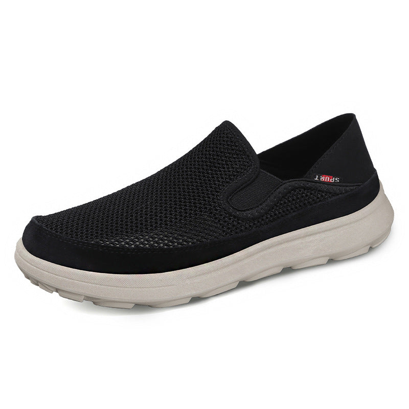 Damen Bequeme Mesh-Slipper mit elastischem Einstieg und dämpfender Sohle R&B