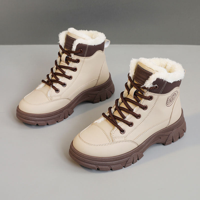 Damen warme Winterstiefel mit kuscheligem Innenfutter und rutschfester Sohle R&B