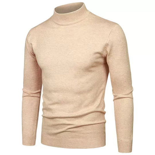 Herren Rollkragenpullover aus hochwertigem Strickmaterial mit feiner Textur R&B
