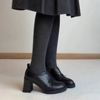Damen Elegante Schnürschuhe mit modischem Schleifenakzent und blockiertem Absatz R&B