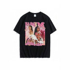 Damen T-Shirt mit kreativem Grafikdruck und modernem Schnitt R&B
