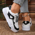 Damen Modische Sneaker mit Herz-Applikation R&B