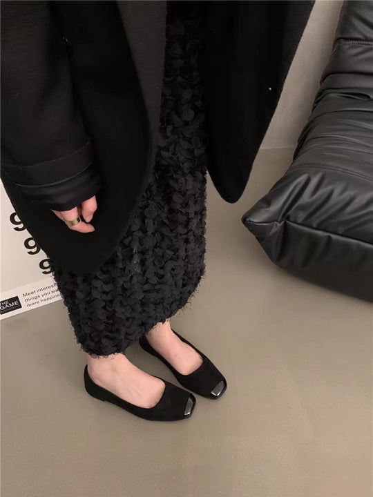 Damen Elegante und bequeme Ballerinas mit geschlossenen Zehen R&B