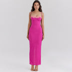 Damen Maxikleid mit zarter Spitzenverzierung R&B
