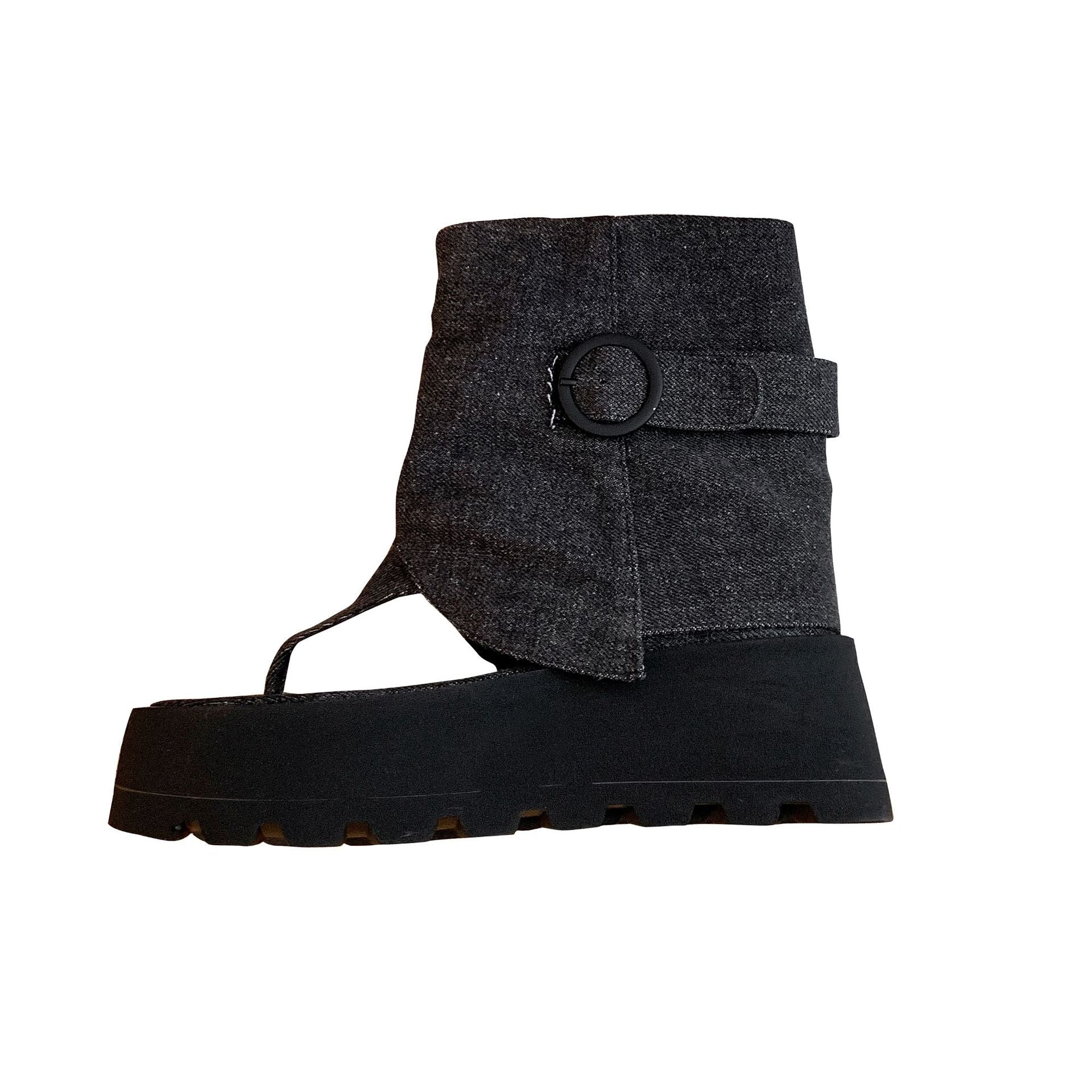 Damen Bequeme Ankle-Boots mit modischem Falten-Design und robustem Sohlenprofil R&B
