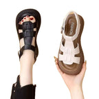 Damen Komfortable Plateau-Sandalen mit verstellbaren Riemen und modischem Design R&B