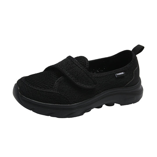 Damen Komfortable Slip-On Sneakers mit verstellbarem Klettverschluss R&B