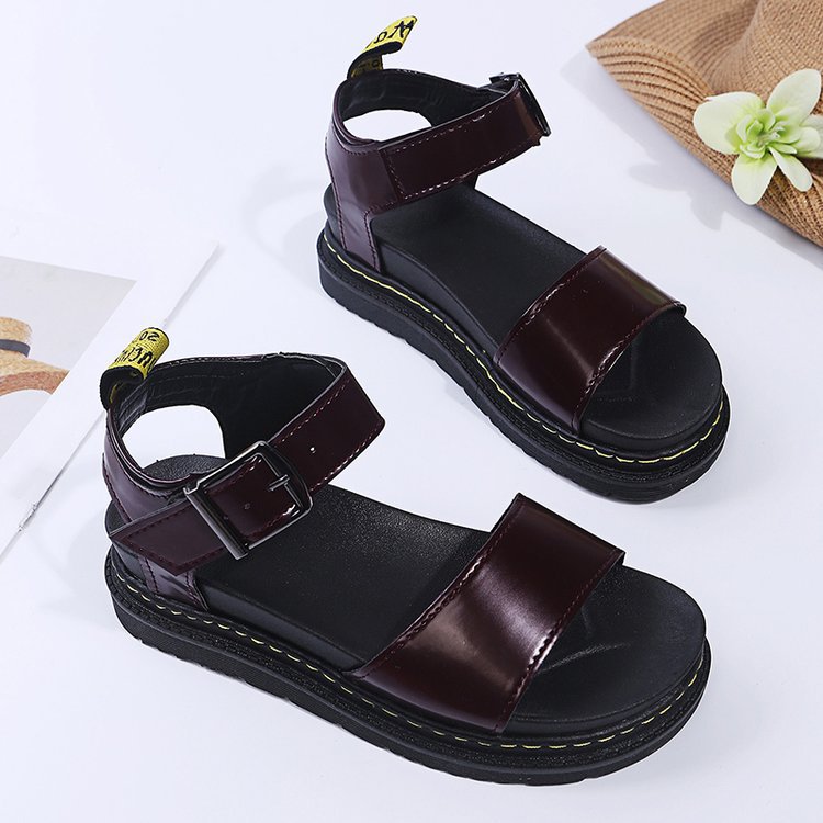 Damen Riemensandalen mit ergonomischem Fußbett und verstellbarem Schnallenverschluss R&B