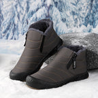 Damen gefütterte Winterboots mit rutschfester Sohle und praktischem Klettverschluss R&B