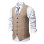Herren elegante Weste mit feinen Knopfdetails R&B