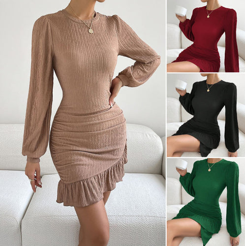 Damen Elegantes Raffiniertes Mini Kleid R&B