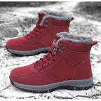 Damen gefütterte Winterstiefel mit rutschfester Profilsohle R&B