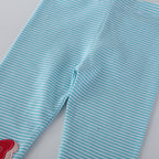 Mädchen Leggings mit buntem Schmetterlings- und Blumenapplikationen R&B