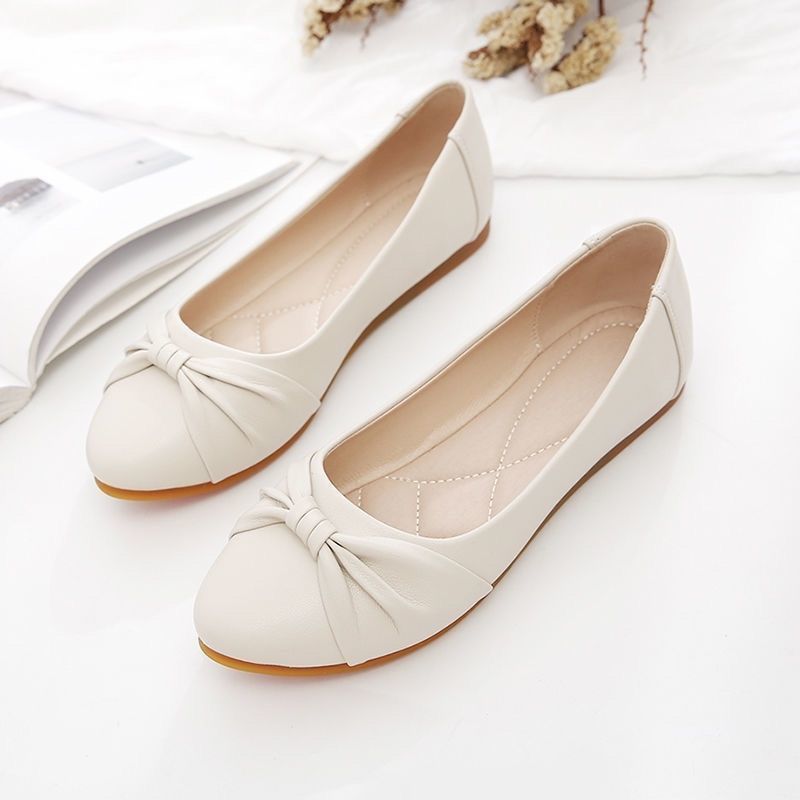 Damen Elegante Ballerinas mit modischem Knoten und weichem Innenfutter