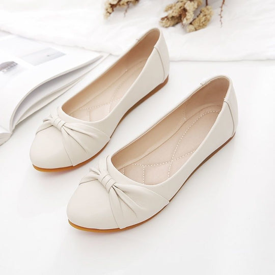 Damen Elegante Ballerinas mit modischem Knoten und weichem Innenfutter R&B
