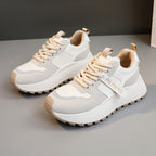 Damen Sportliche Chunky Sneakers mit atmungsaktiver Mesh-Oberfläche und rutschfester Sohle R&B