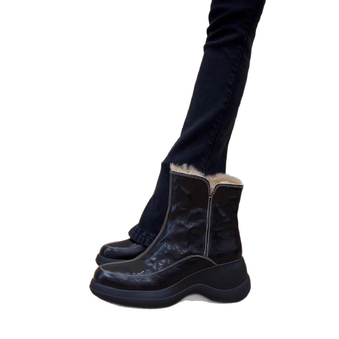 Damen Winterstiefel mit bequemem Innenfutter und rutschfester Sohle R&B