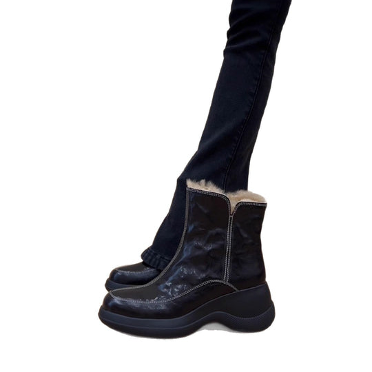 Damen isolierte Winterstiefel mit hohem Komfort und rutschfester Sohle R&B