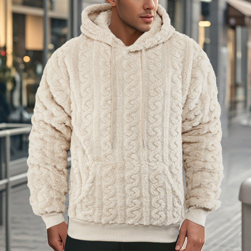 Damen Kuscheliger Fleece-Hoodie mit Strukturmuster R&B
