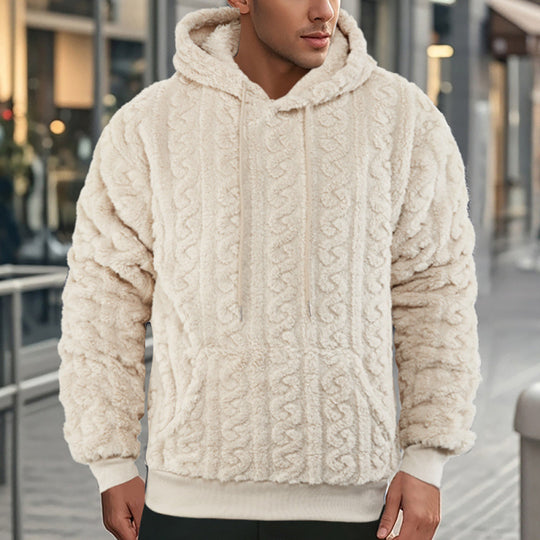 Damen Kuscheliger Fleece-Hoodie mit Strukturmuster R&B
