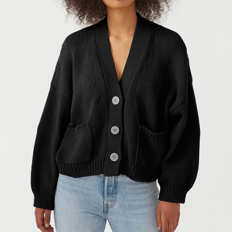 Damen Strickjacke mit praktischen Taschen R&B