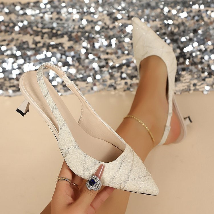 Damen Schlupfsandalen mit elegantem Fersenriemen R&B