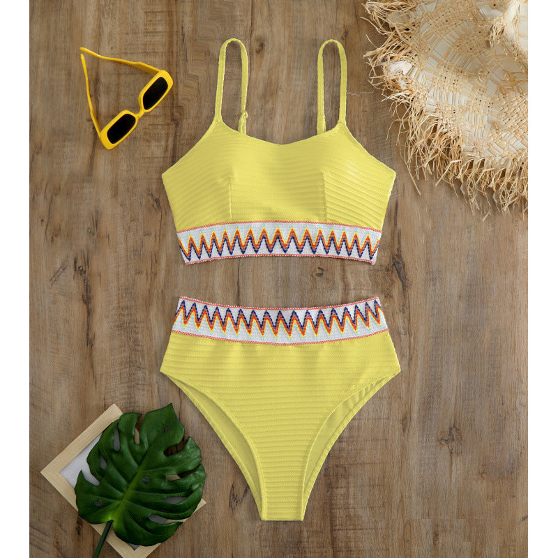 Damen Bunt gemusterter Bikini R&B