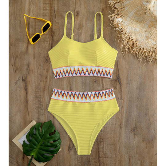 Damen Bunt gemusterter Bikini R&B