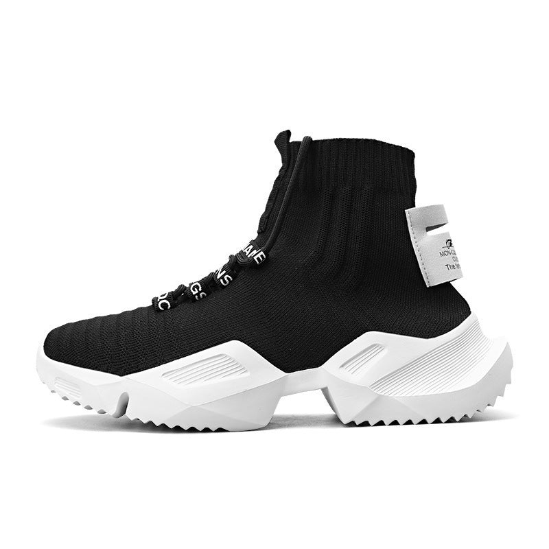 Damen High-Top Sneakers mit elastischem Strick und stylishem Design R&B
