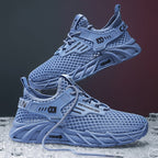 Damen atmungsaktive Sport Sneakers mit innovativer Sohlenstruktur