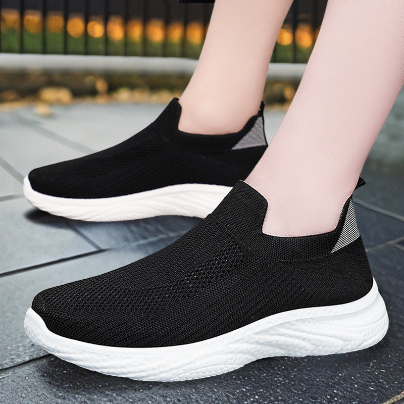 Damen Sportliche Slip-On Sneakers mit atmungsaktivem Mesh-Obermaterial R&B