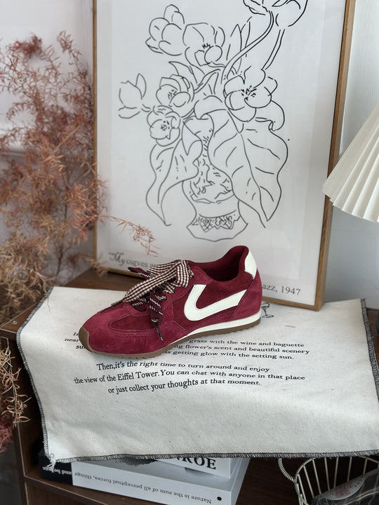 Damen Sportliche Sneakers mit verspieltem Rüschendesign und komfortabler Dämpfung R&B