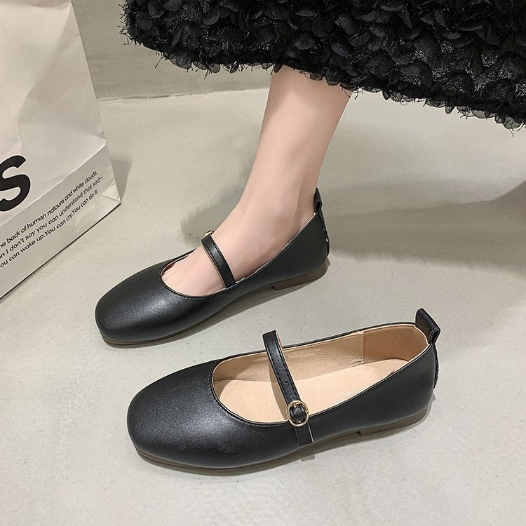Damen Ballerinas mit elegantem Riemchen und bequemem Fußbett R&B