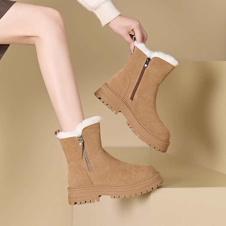 Damen Stiefeletten mit isolierendem Innenfutter und robustem Profilsohle R&B