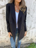 Damen Eleganter Double-Breasted Blazer mit zeitlosem Schnitt und leichten Schulterpolstern R&B