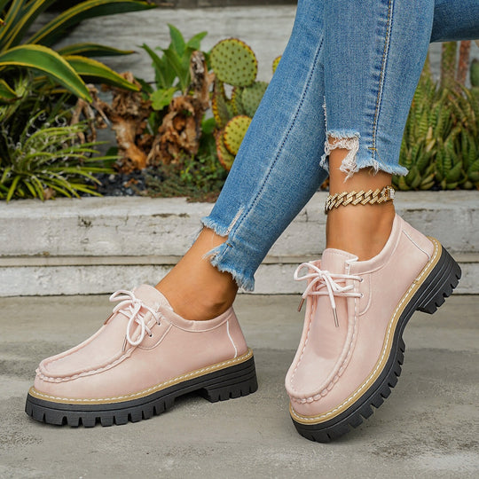Damen Robuste Comfort-Schnürschuhe R&B