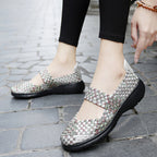 Damen Komfortable und elegante Slip-On Ballerinas mit atmungsaktivem Obermaterial