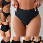 Damen Hochgeschnittene Bikini-Hose im minimalistischen Design mit komfortablem Bund R&B